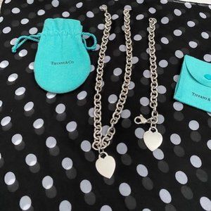 Return to Tiffany Heart Tag Necklace and Bracelet